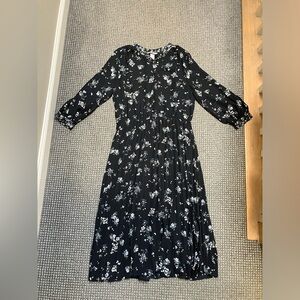 Woman’s h and m formal floral midi dress